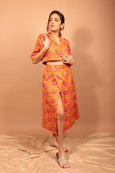 Bloom wrap skirt