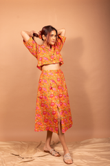 Bloom cropped blazer with skirt co-ord.