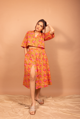 Bloom cropped blazer with skirt co-ord.