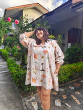 Aqua dramatic collar dress