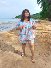 Crab tieup top Shorts co-ord