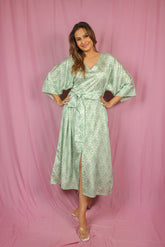 Mint leaf Kimono two way dress
