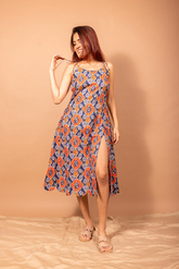 Kaleidoscope scalloped dress