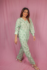 Mint leaf kurti set