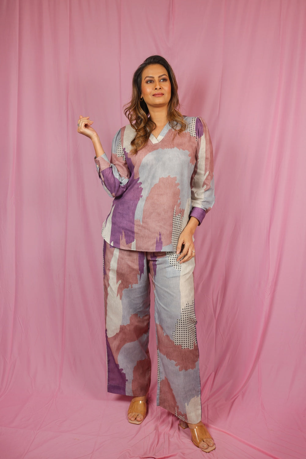 Abstract kurti set