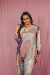 Abstract kurti set