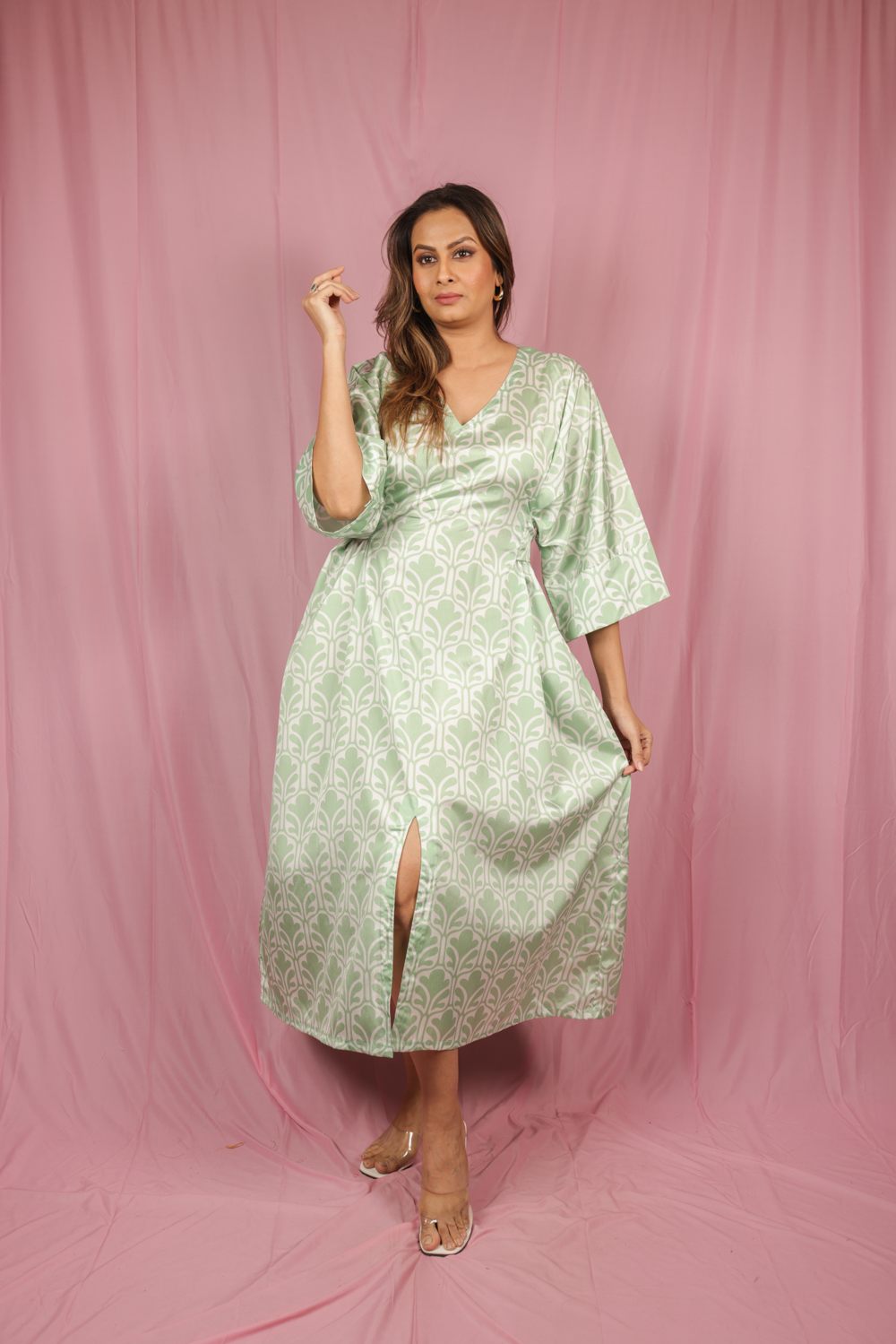 Mint leaf Kimono two way dress