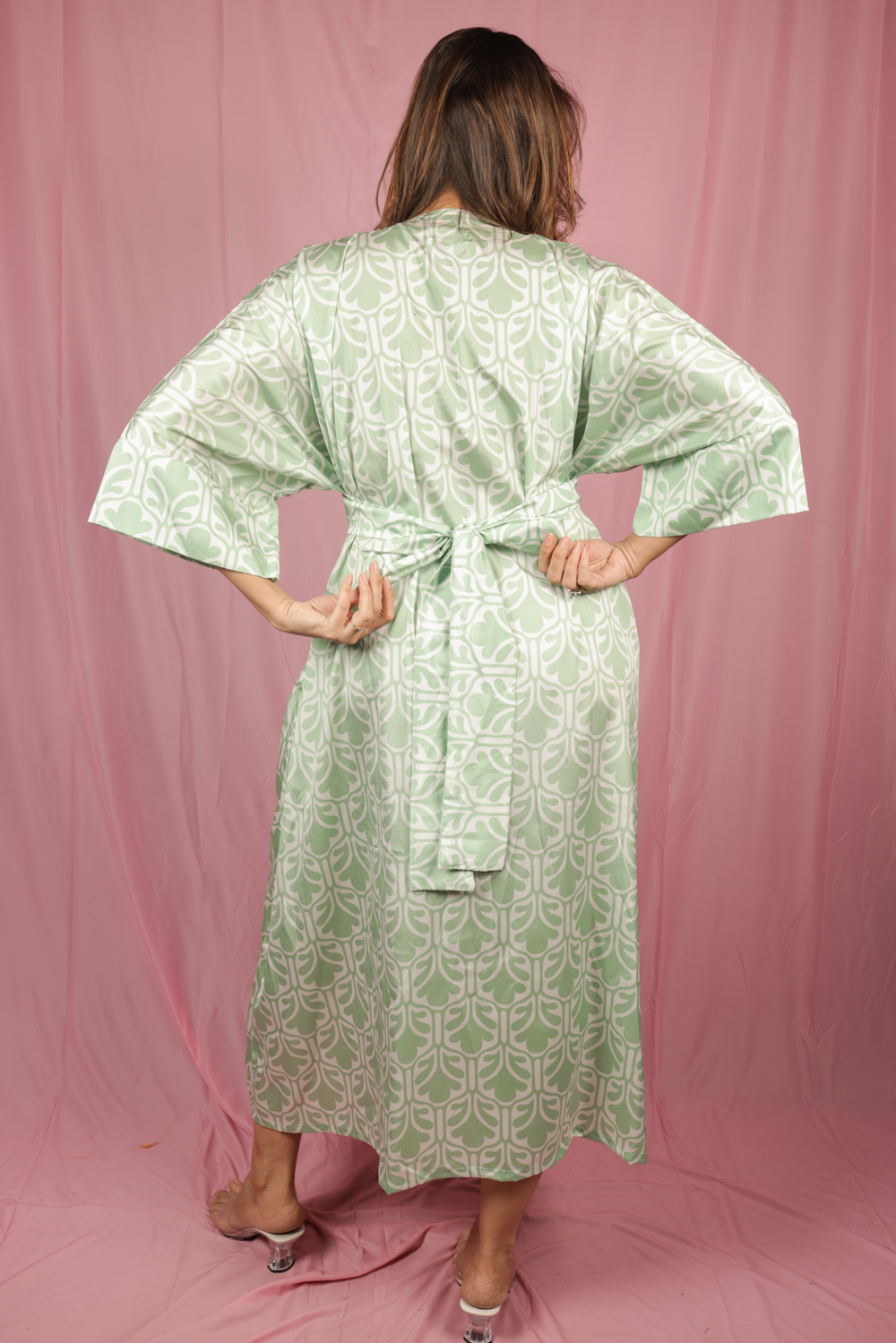 Mint leaf Kimono two way dress
