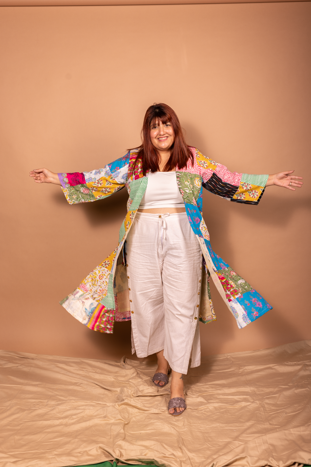 Zero waste patchwork jacket