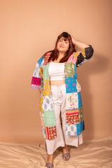 Zero waste patchwork jacket