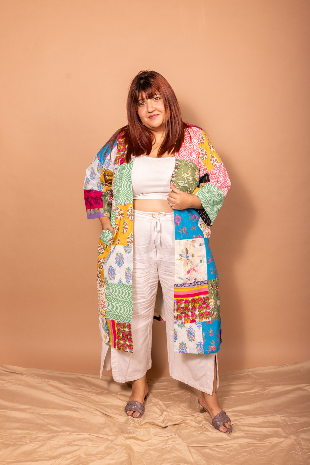 Zero waste patchwork jacket