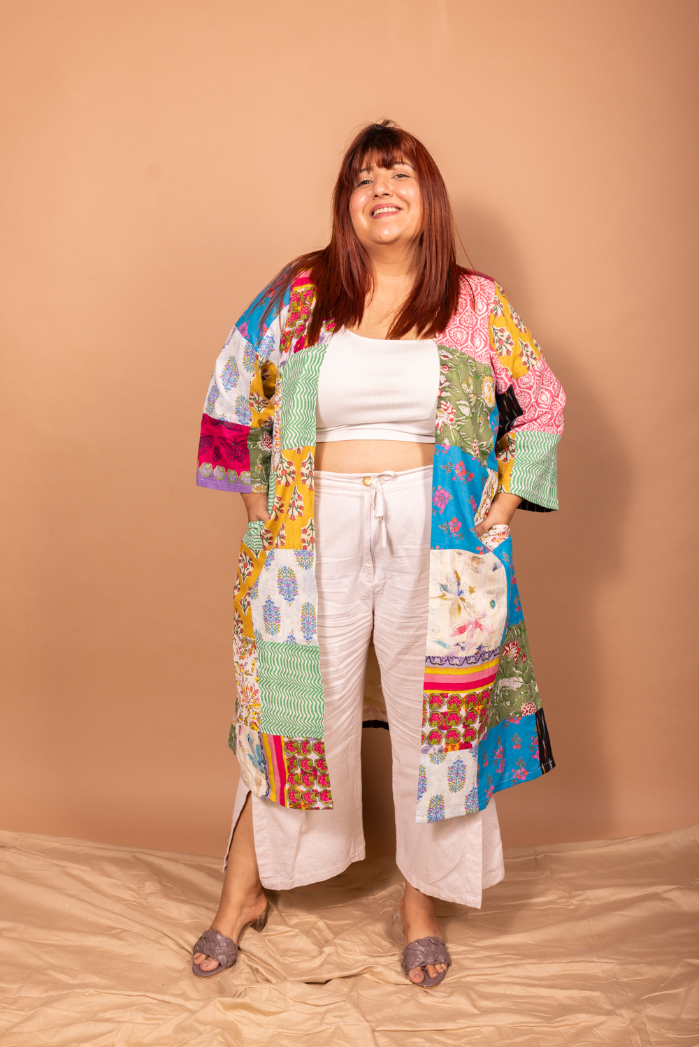 Zero waste patchwork jacket