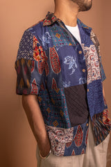 Zero waste patchwork unisex shirt